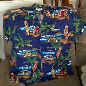 Hawaii theme button up